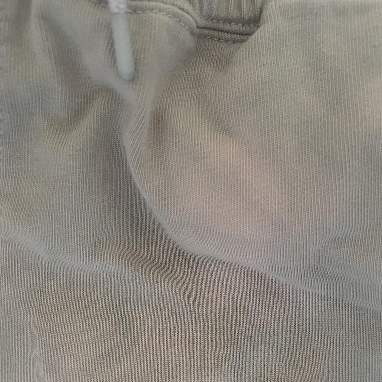 tan nike sweat shorts
