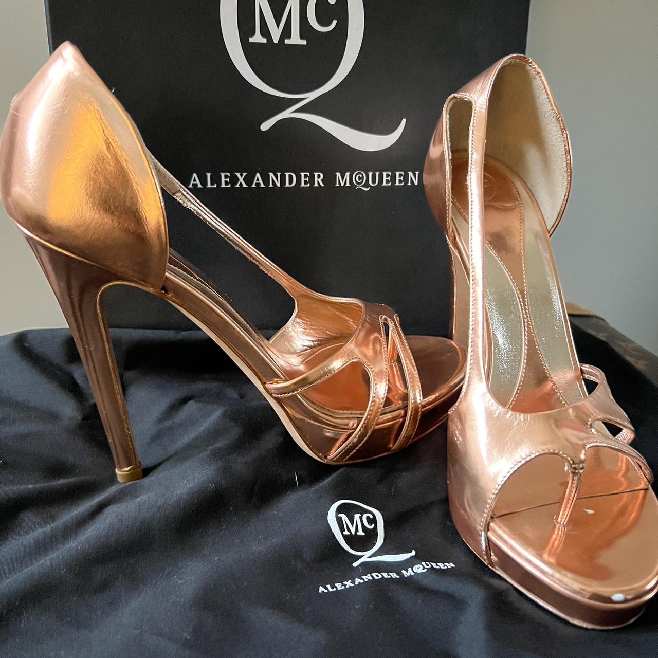 McQ Alexander McQueen Women's Gold Sandals