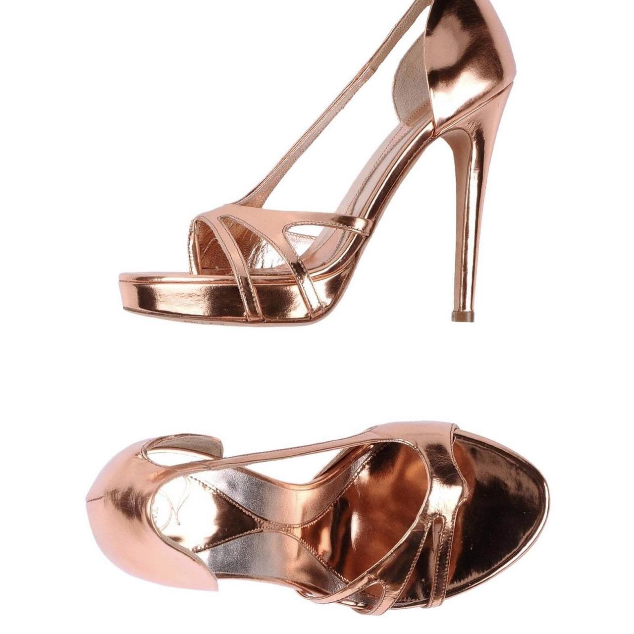 McQ Alexander McQueen Women's Gold Sandals (2)