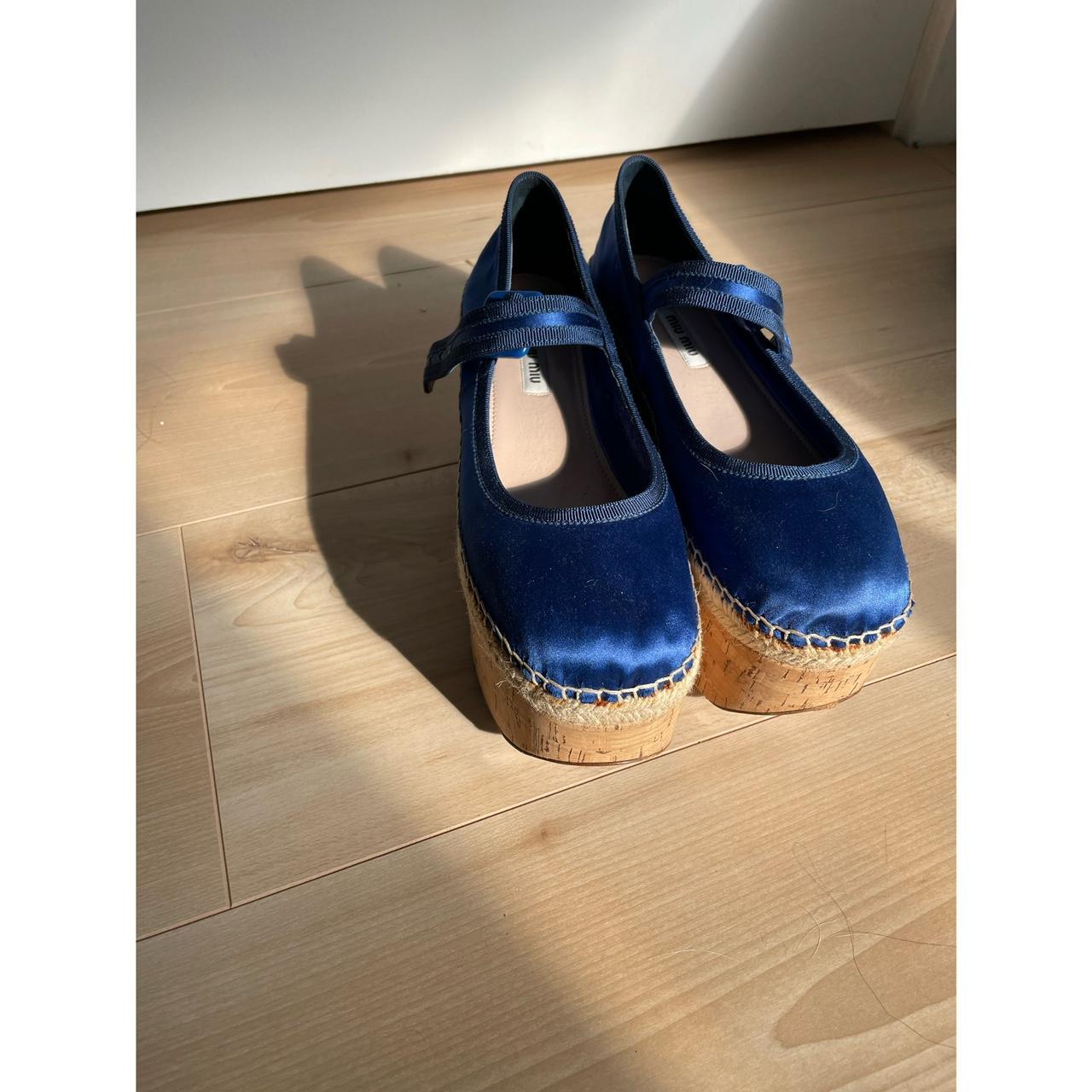 blue miu miu shoes