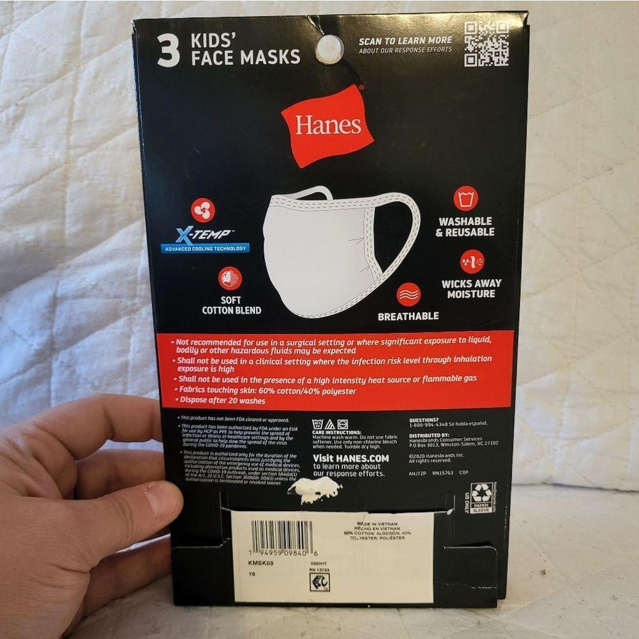 NWT Hanes kids pink cloth face masks, ages 512, 3... Depop