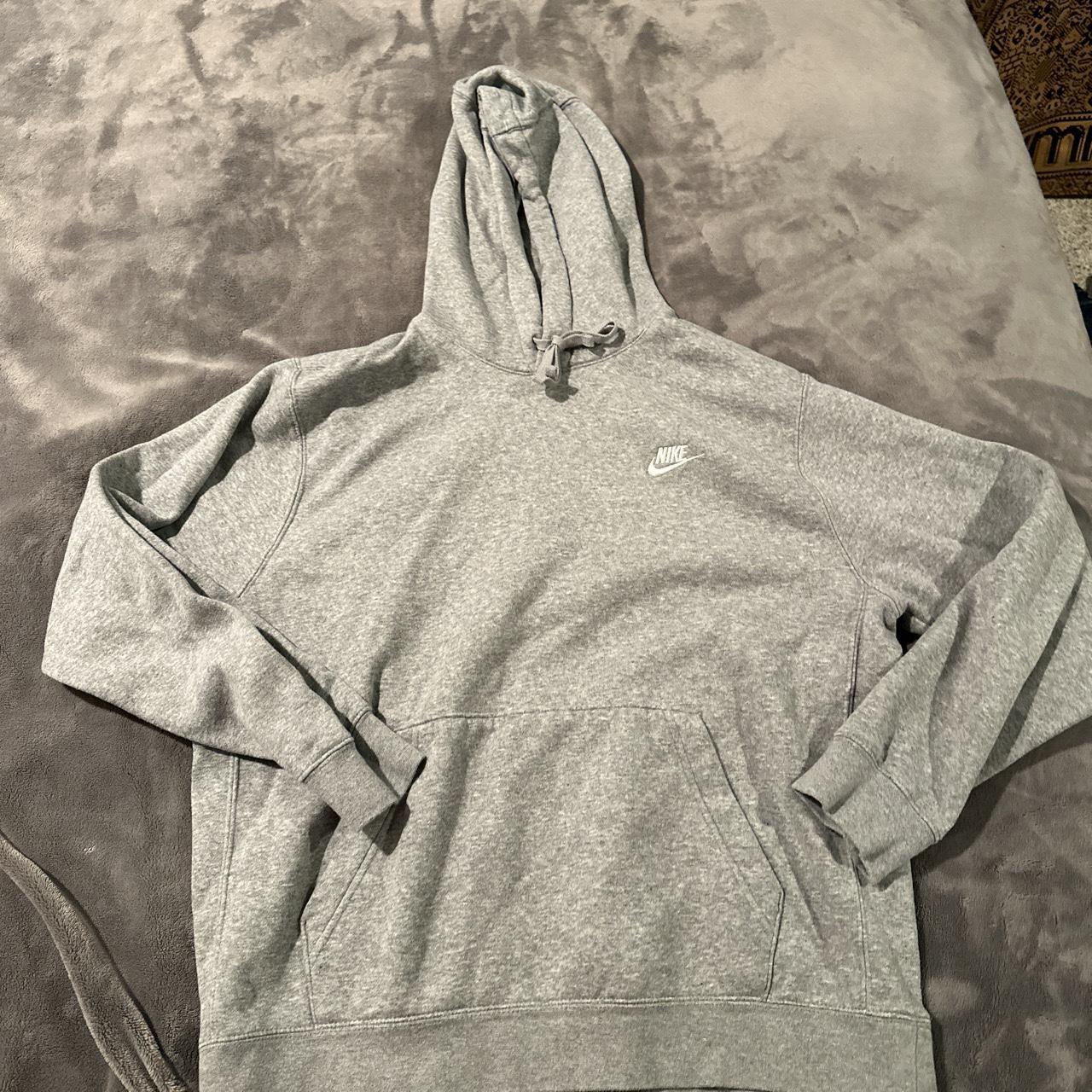 mens gray nike hoodie