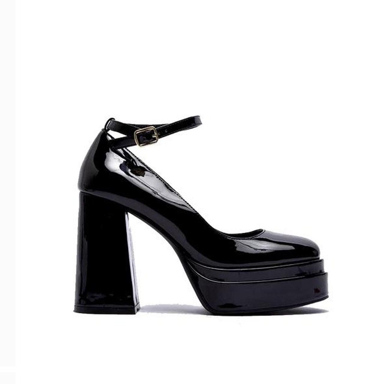Black platform heels Measurement-- Super high heel... - Depop