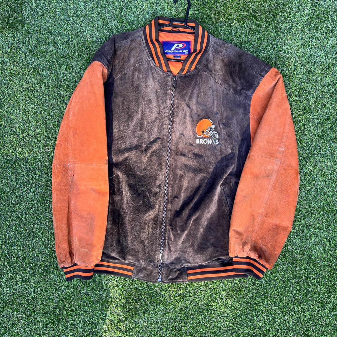 Vintage Cleveland Browns Bomber Jacket XXL Any - Depop