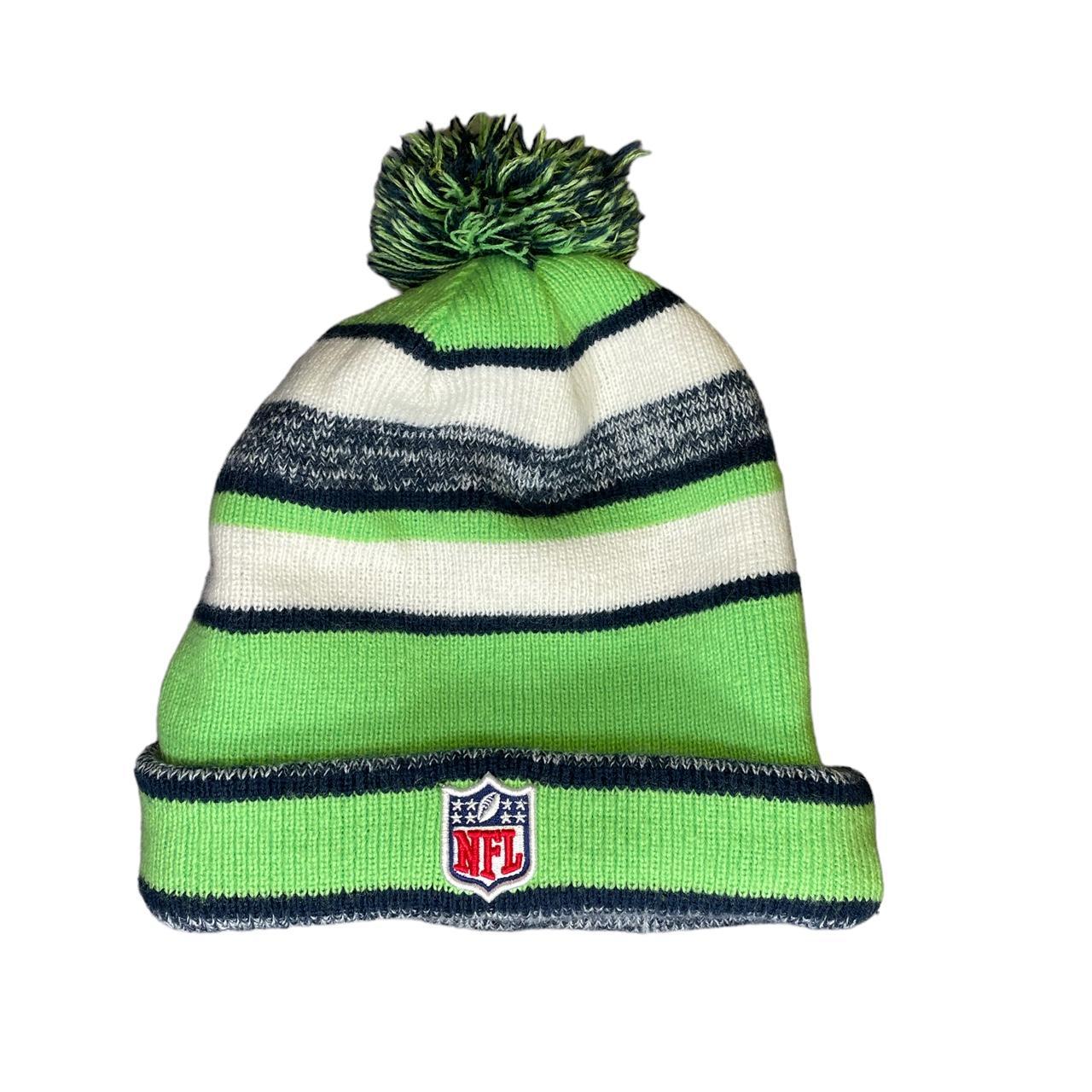 Seattle Seahawks beanie Size: One size fits - Depop