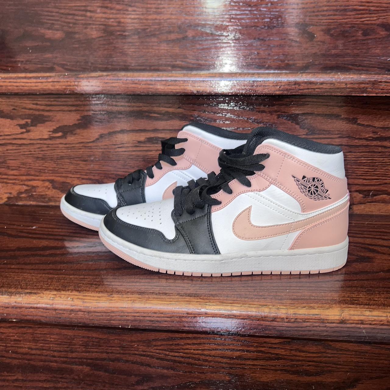 Nike Crimson Tint Air Jordan 1 Mid with box Depop