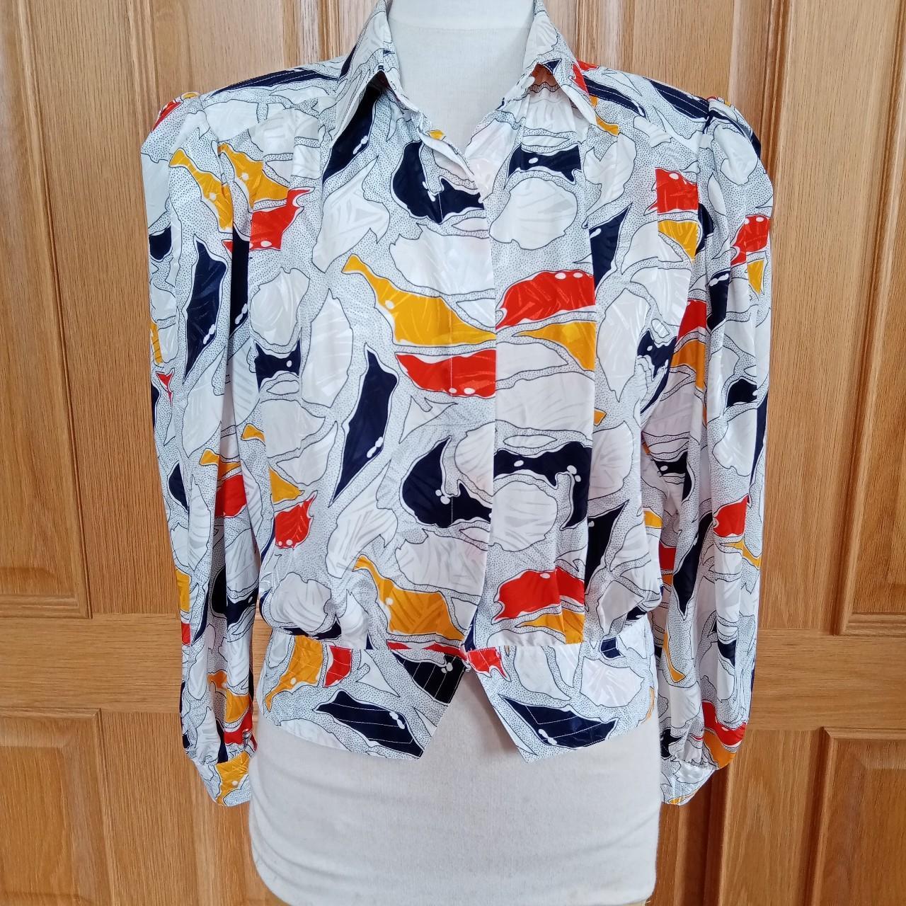 🤩 1980's vintage Jacques Vert blouse. Padded... - Depop