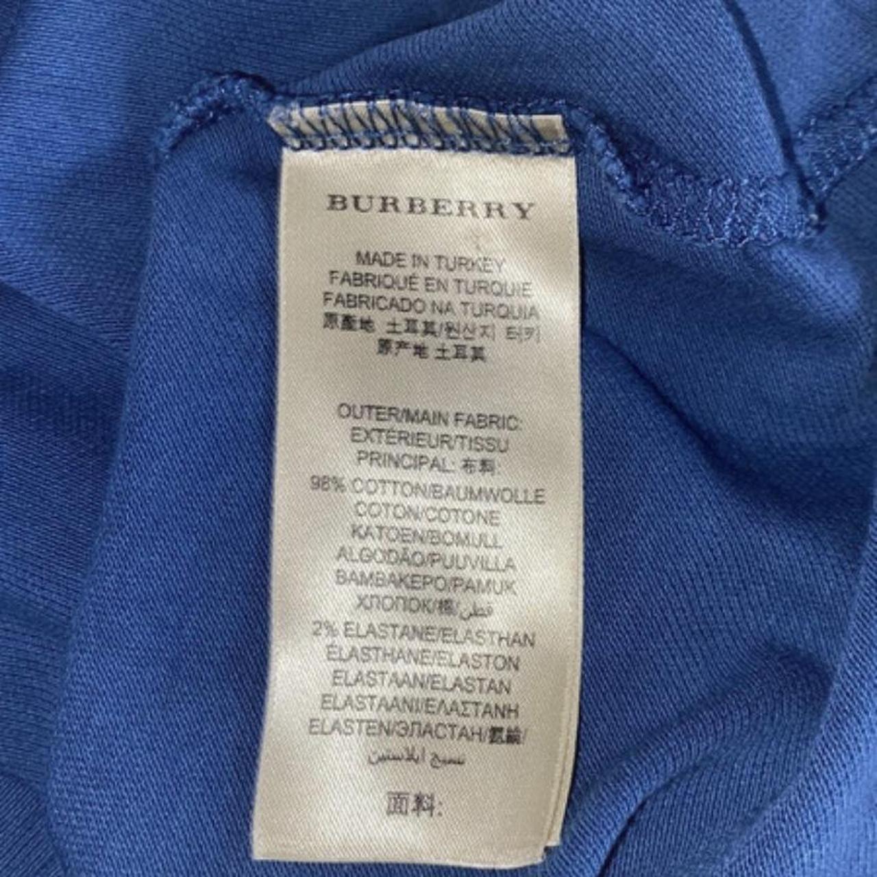 Burberry Women's Blue and Navy Polo-shirts | Depop