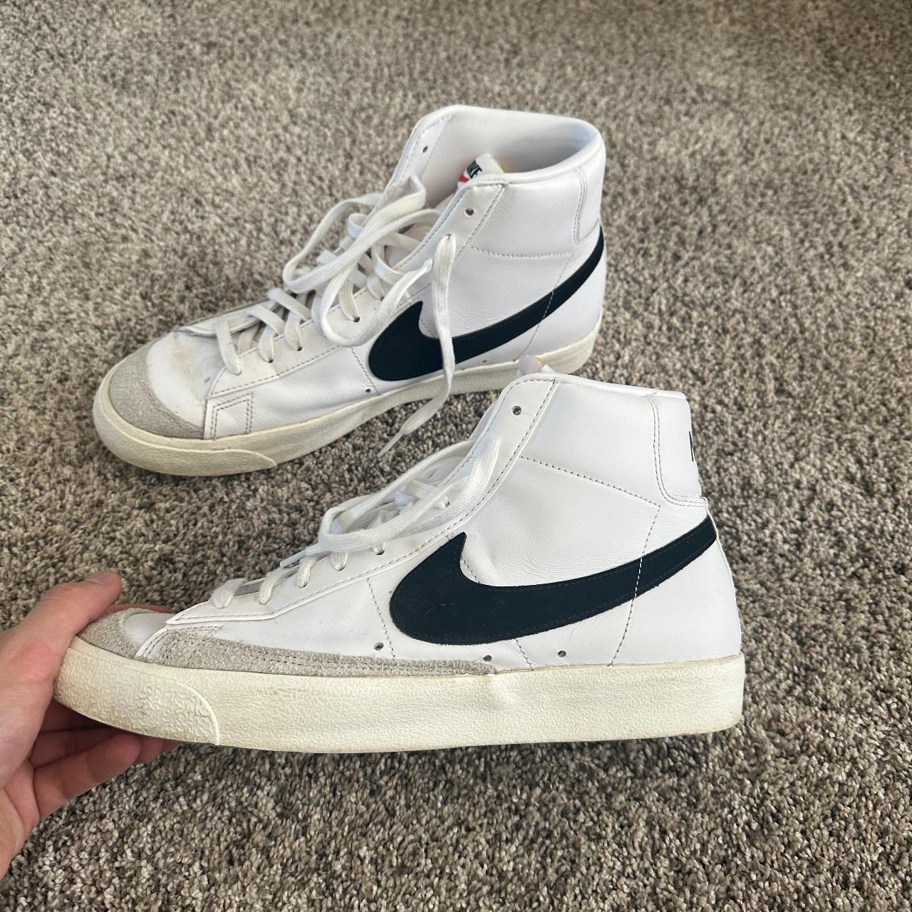 Nike Blazers size 11 *no box* worn twice - Depop