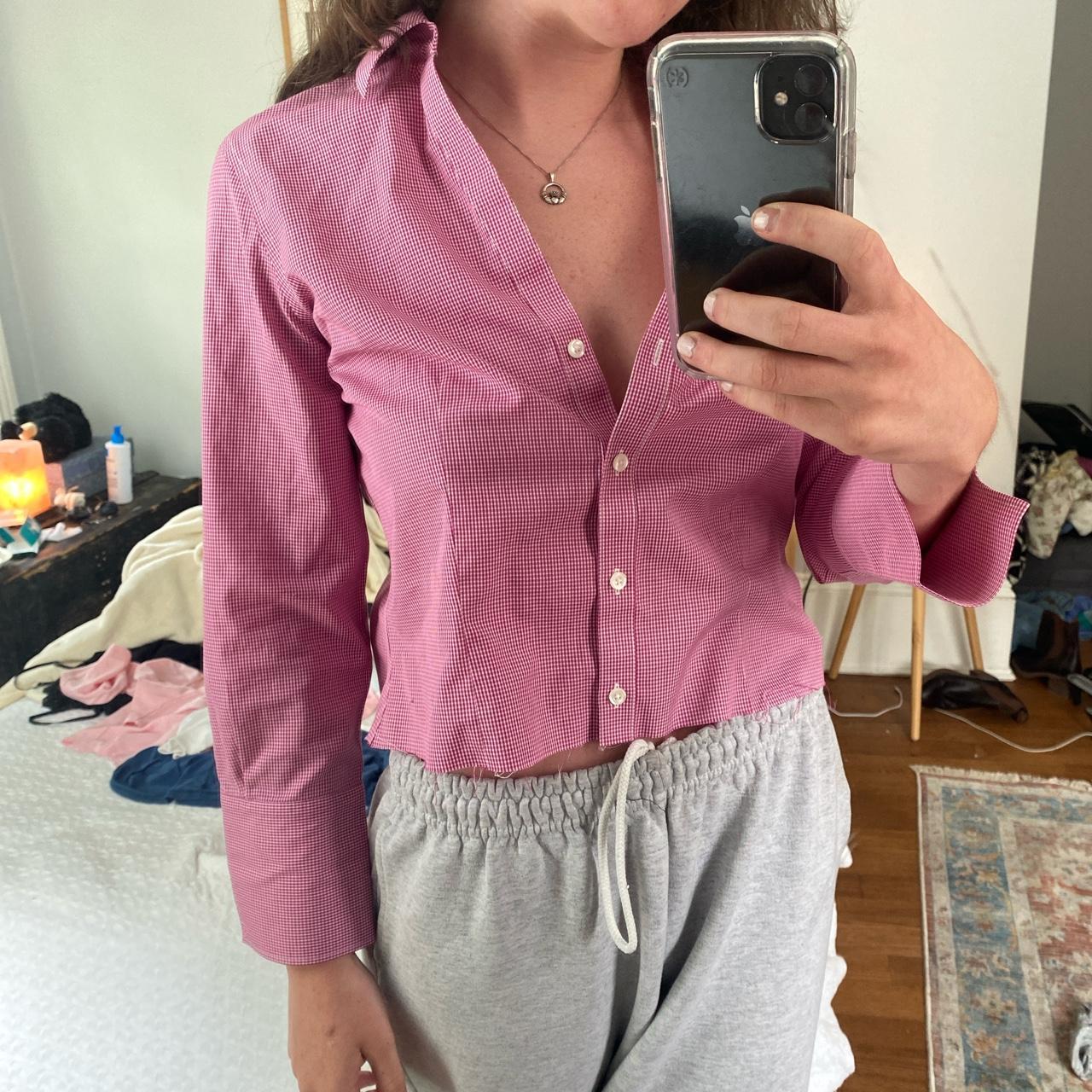 Brooks brothers cropped dress shirt - Depop