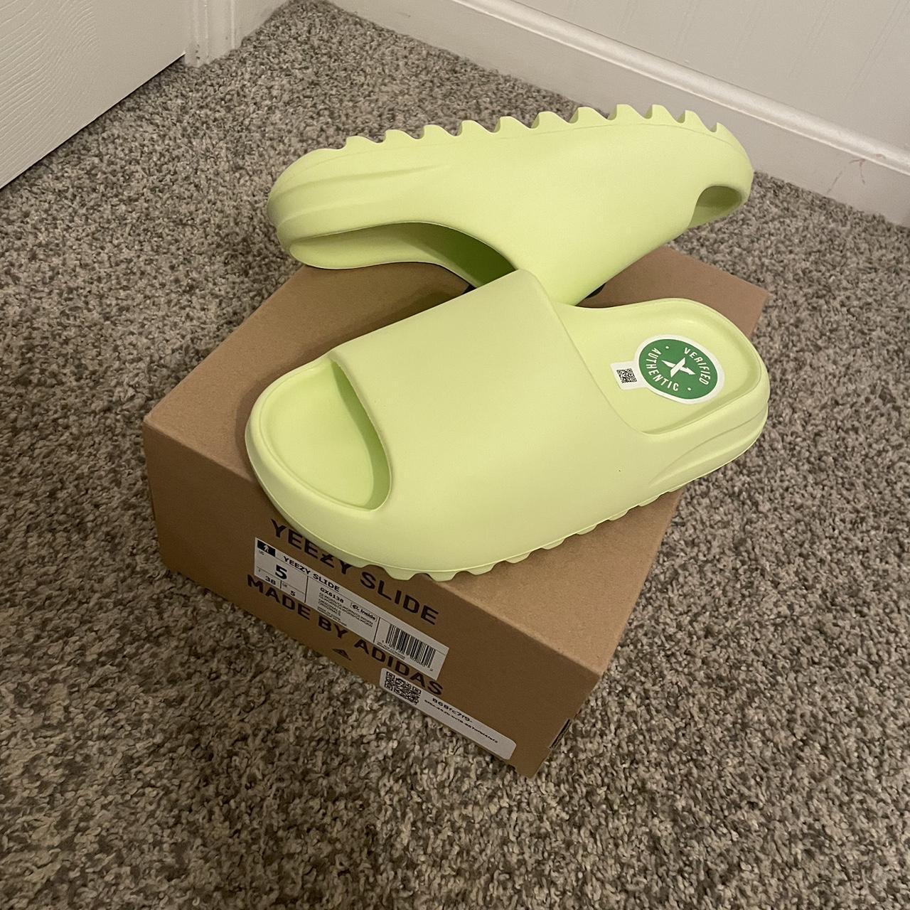 mens green slides