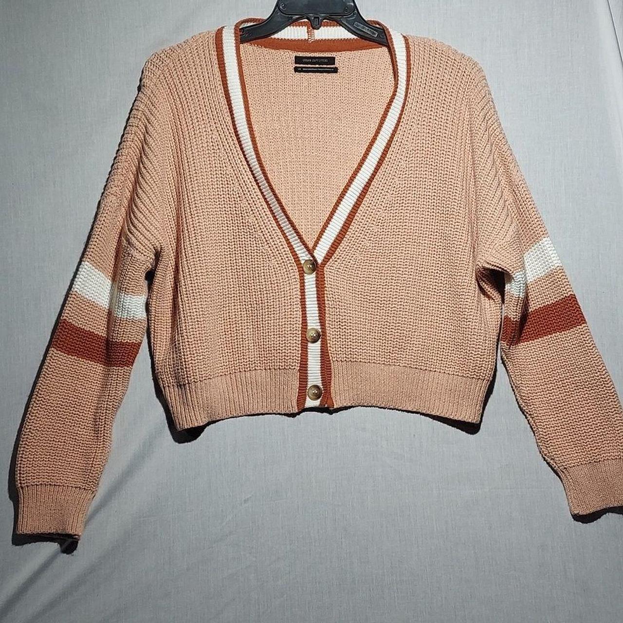 Urban Outfitters Varsity Striped Cardigan Depop
