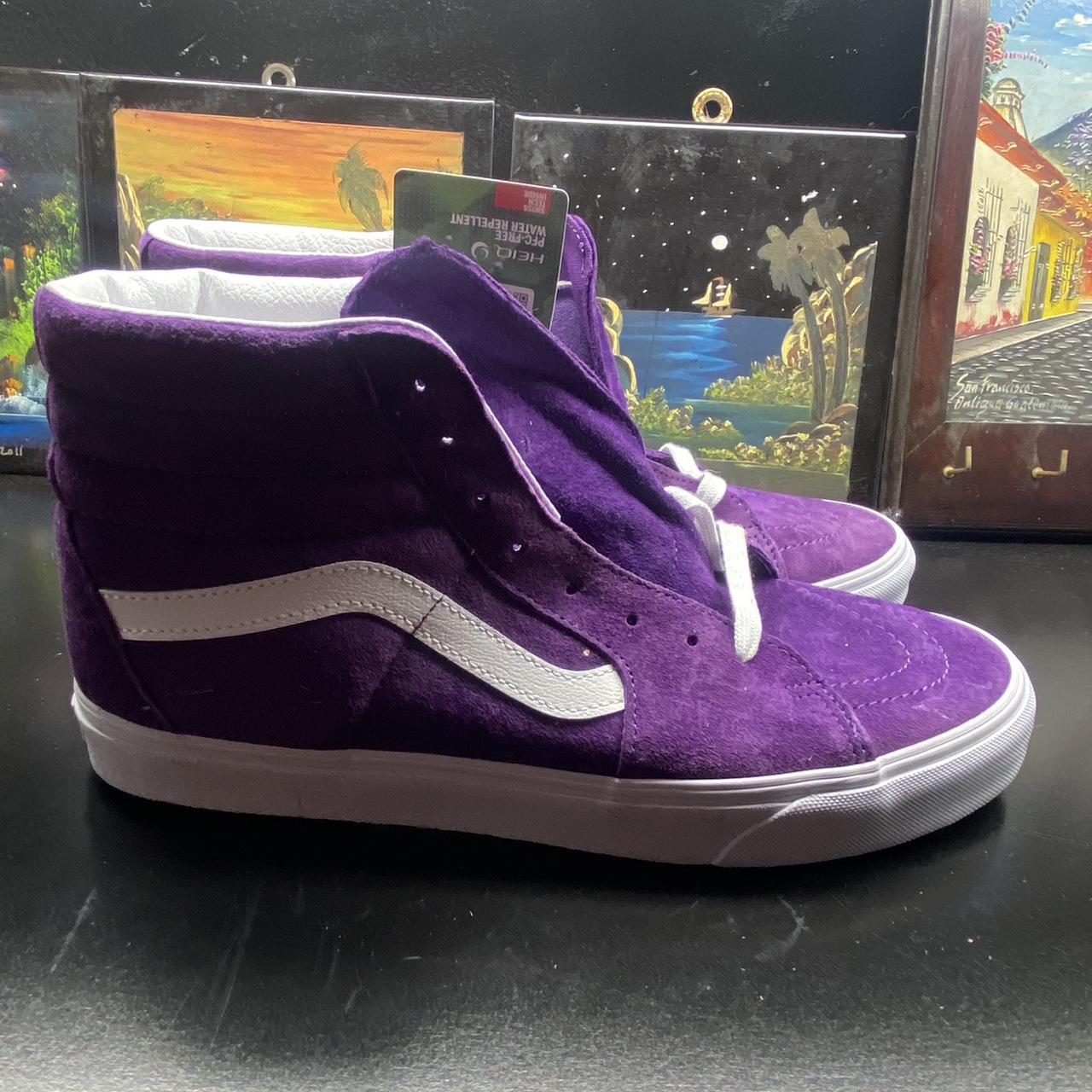 New Men’s Vans Sk8-Hi Pig Suede Acai Purple...