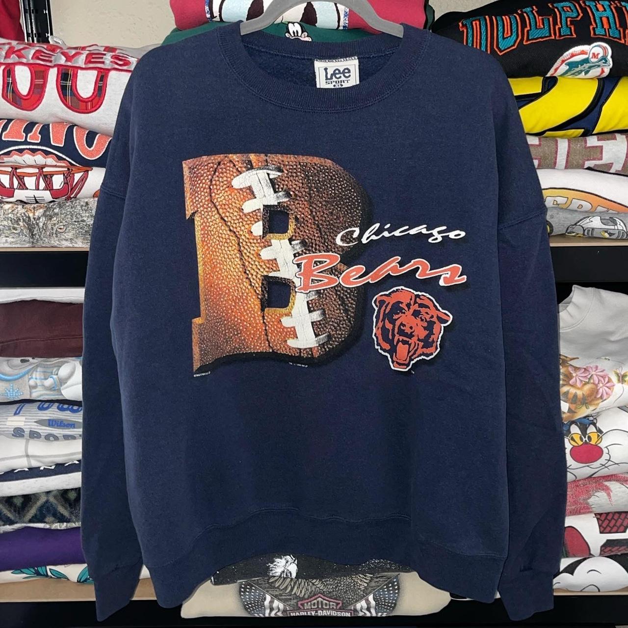 Buy the Mens Blue Chicago Bears Long Sleeve Crew Neck Athletic T