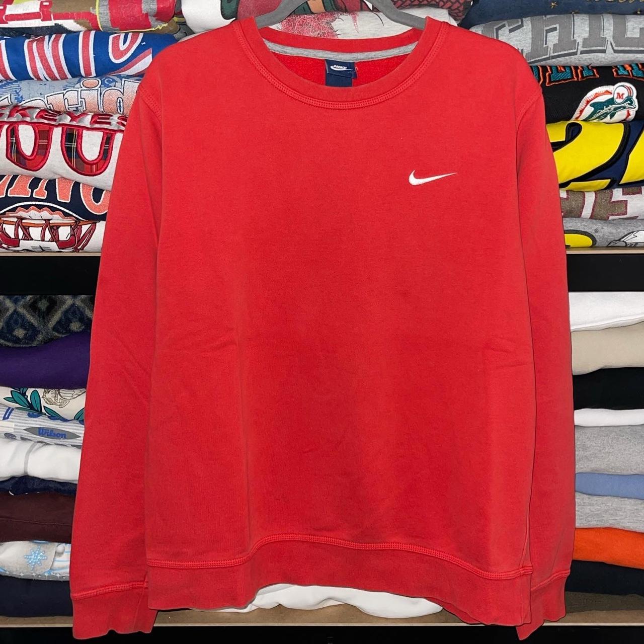 Nike essentials crew discount neck sweatshirt in orange