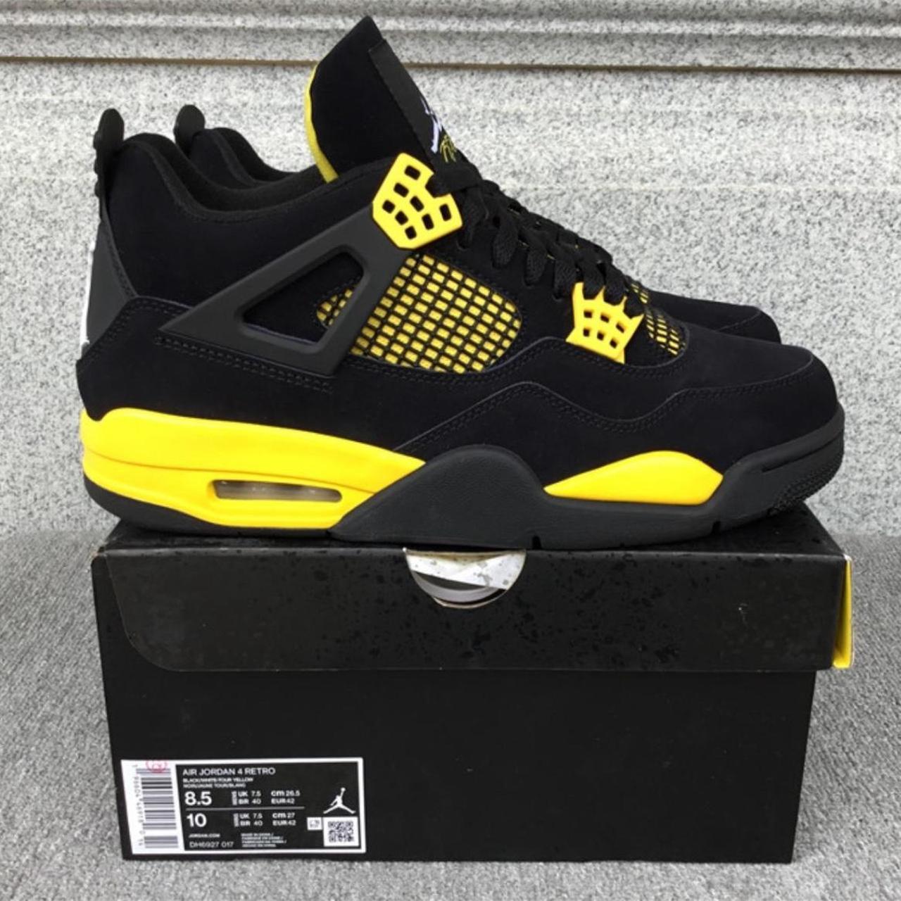 Jordan 4 - yellow thunders Brand new in box Send... - Depop