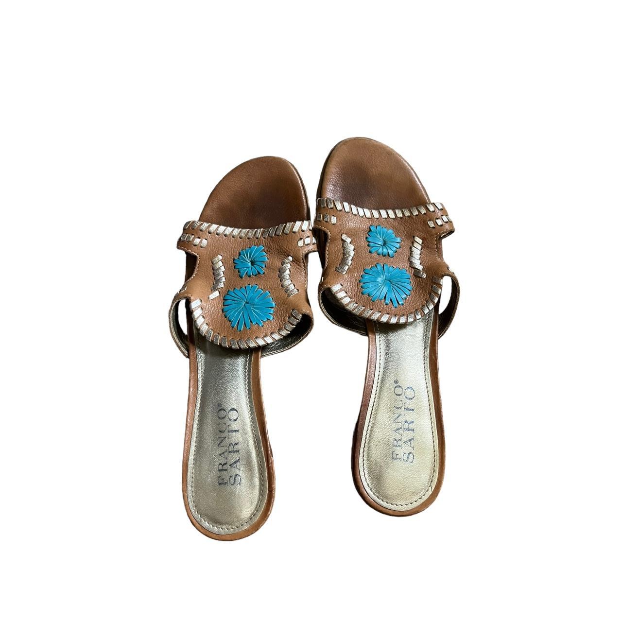 Franco sarto deals blue sandals