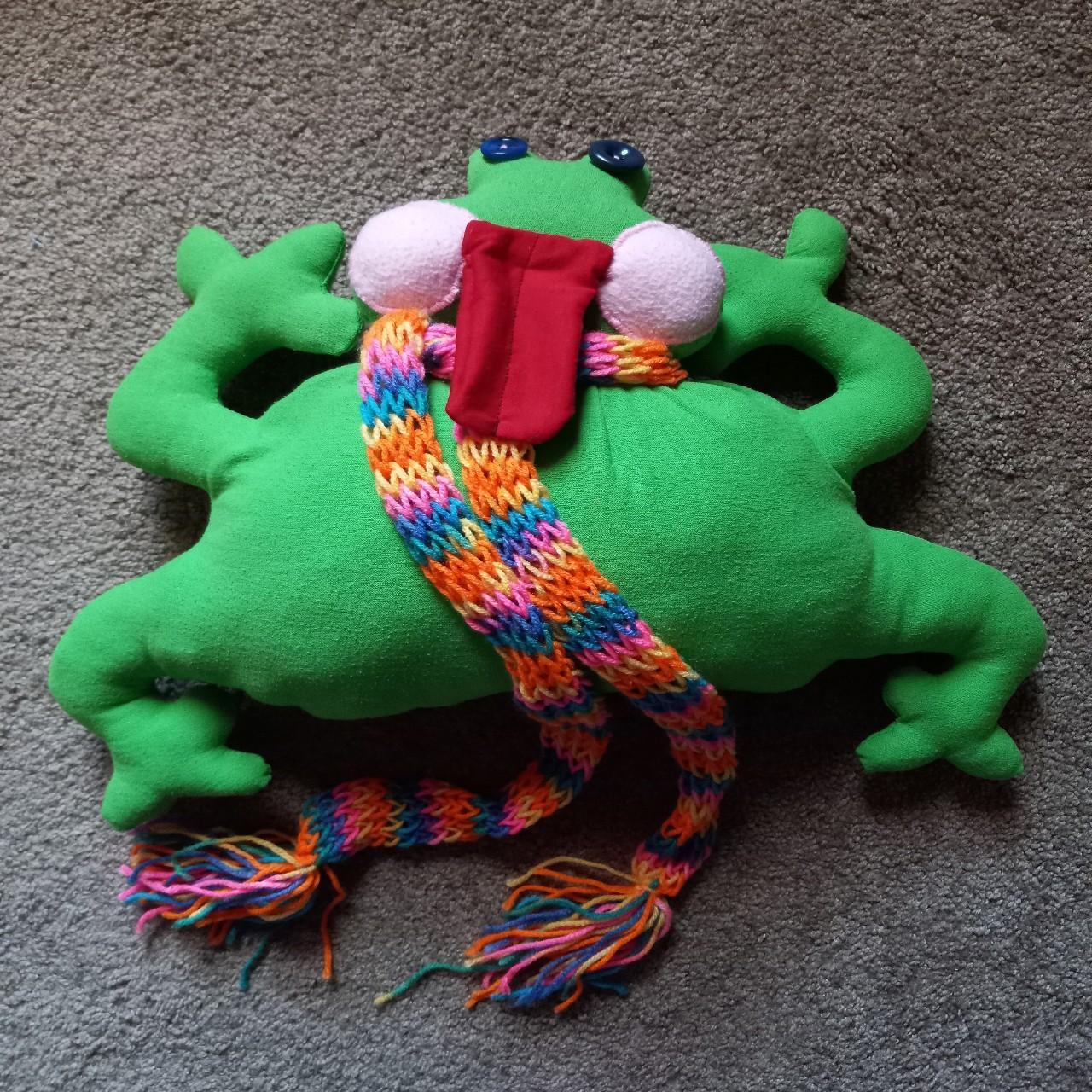 Handmade Stuffed Frog Toy