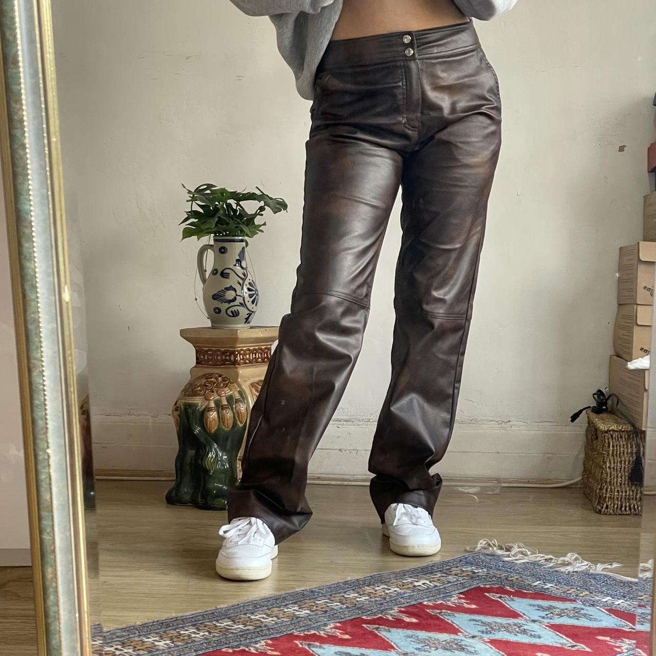 Zara Women's Brown Trousers | Depop