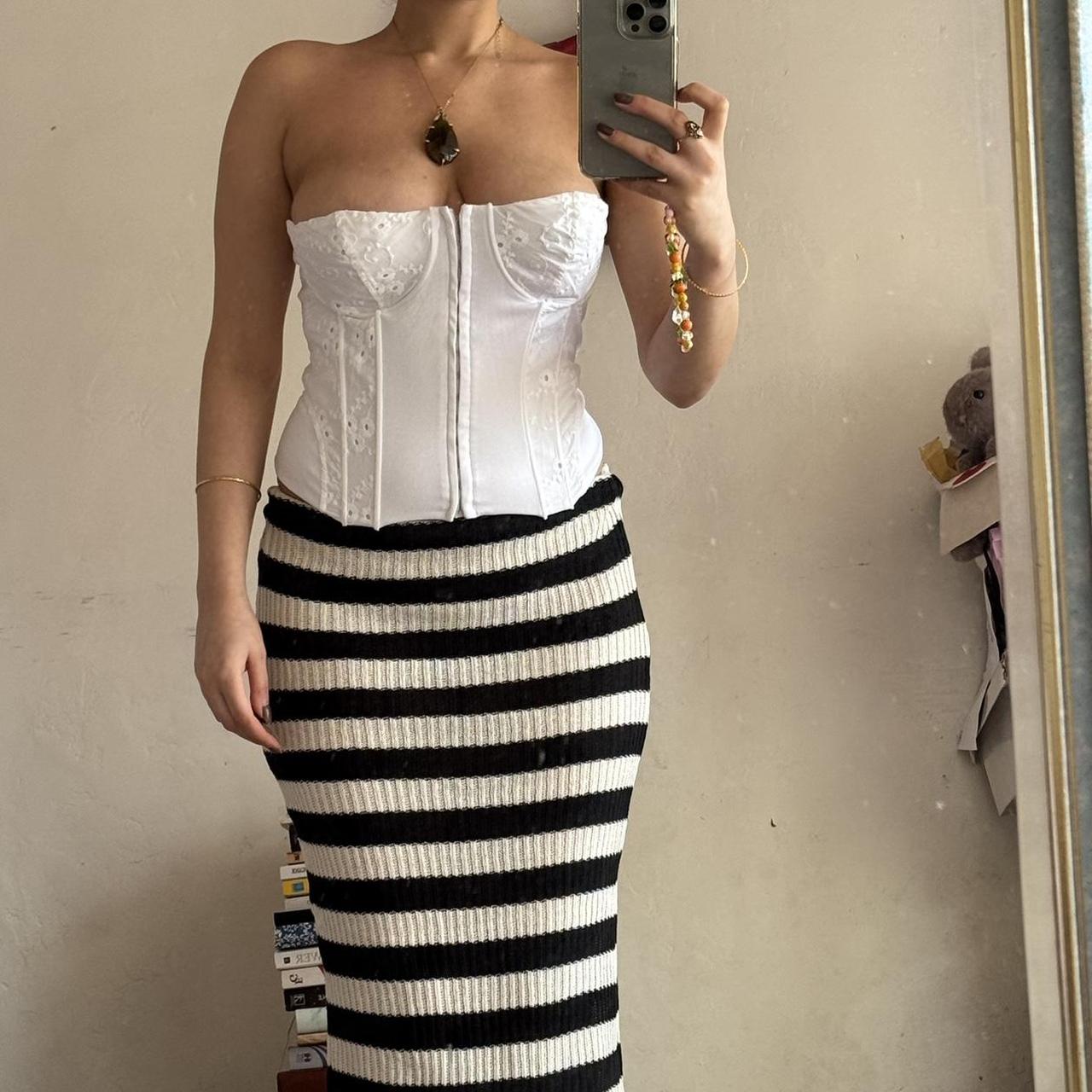 Pencil Skirts Zara Black And White Striped Skirt Pencil Skirts