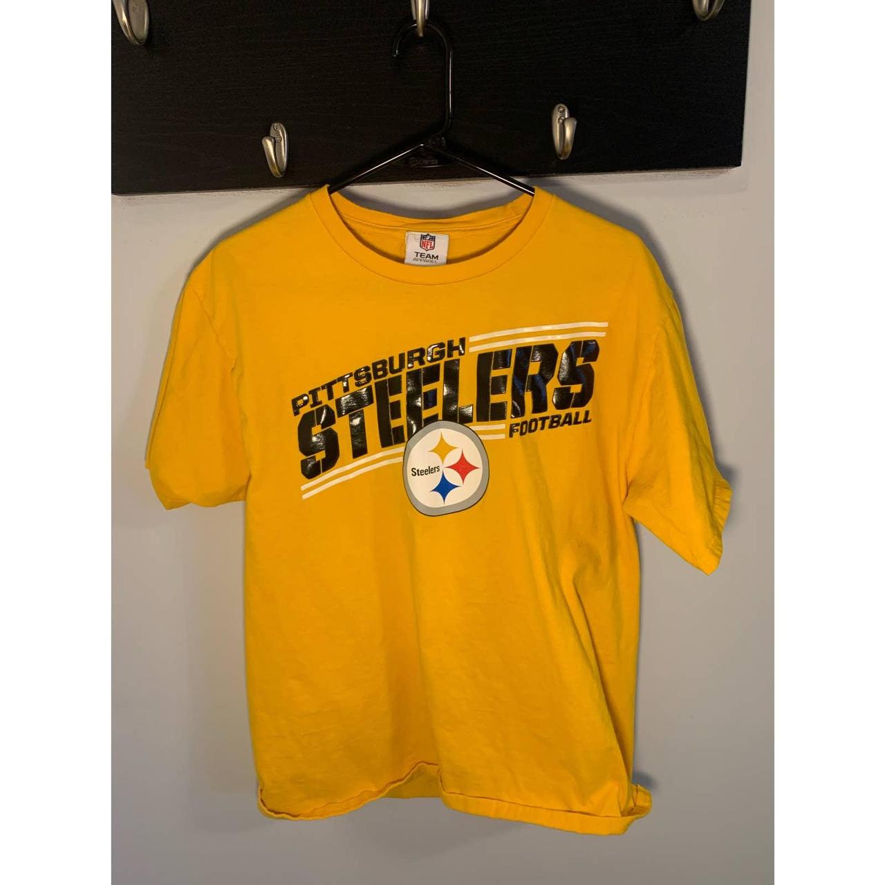 Size small black pittsburgh Steelers shirt from NFL - Depop