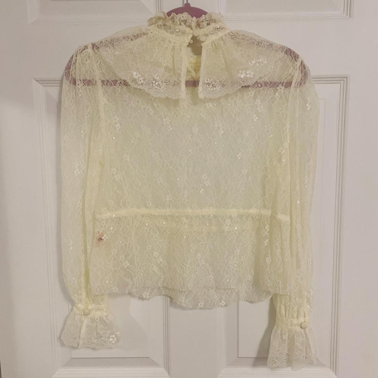 Source Unknown Women's Blouse - Cream - S – Japan… - image 5