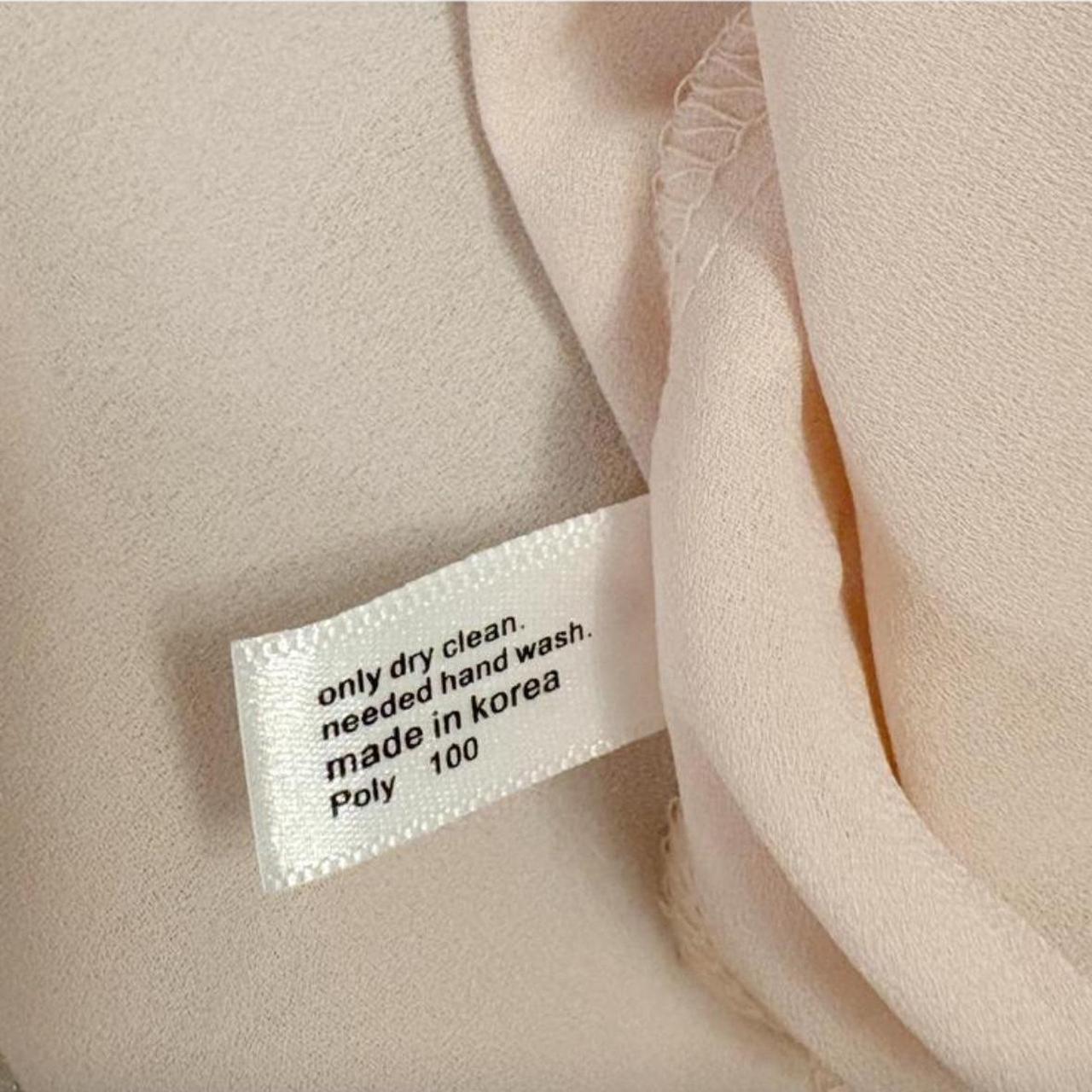 Source Unknown Women's Blouse - Pink/Cream - XS –… - image 4