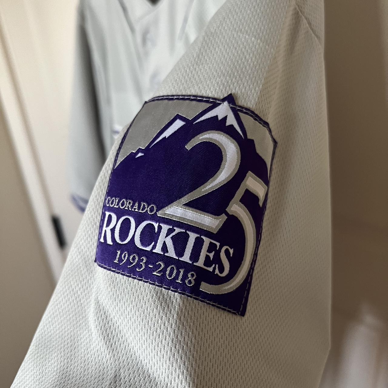 RARE 25th Anniversary Colorado Rockies jersey XL, - Depop
