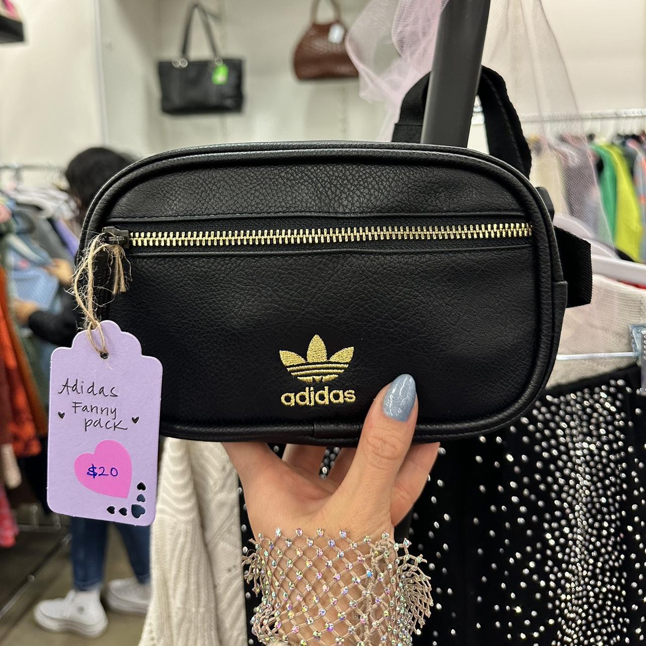 Adidas fanny clearance pack black leather