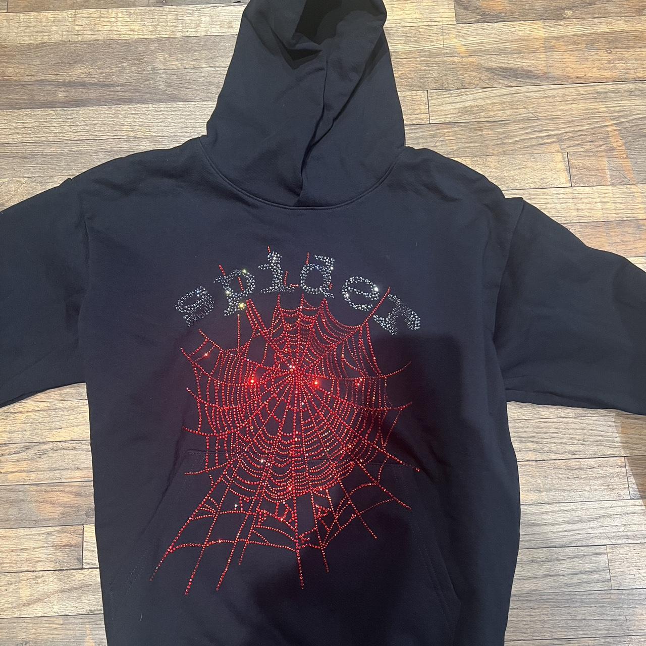 （US発）SPYDER Sp5der OG Rhinestone ロゴフーディー Buy Sp5der OG Rhinestone Hoodie 'Black' - 2406 100000106ORH
