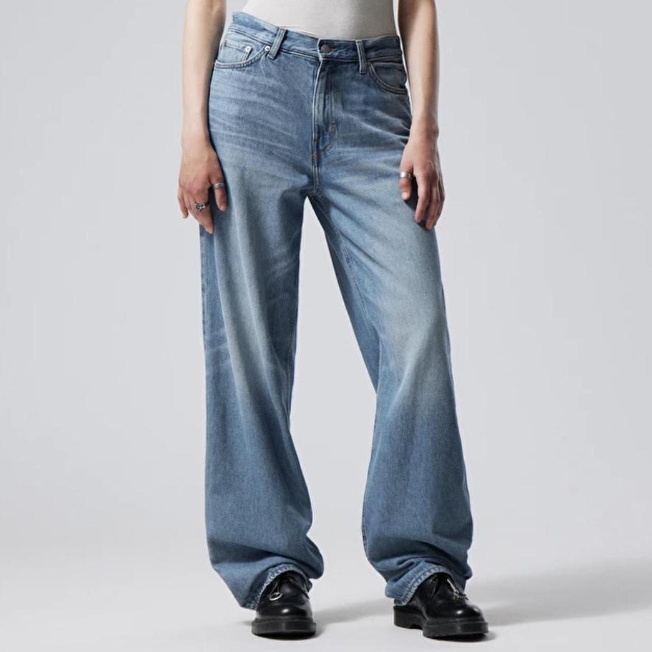 Weekday rail jeans in Miami blue Size 25/30 great... - Depop
