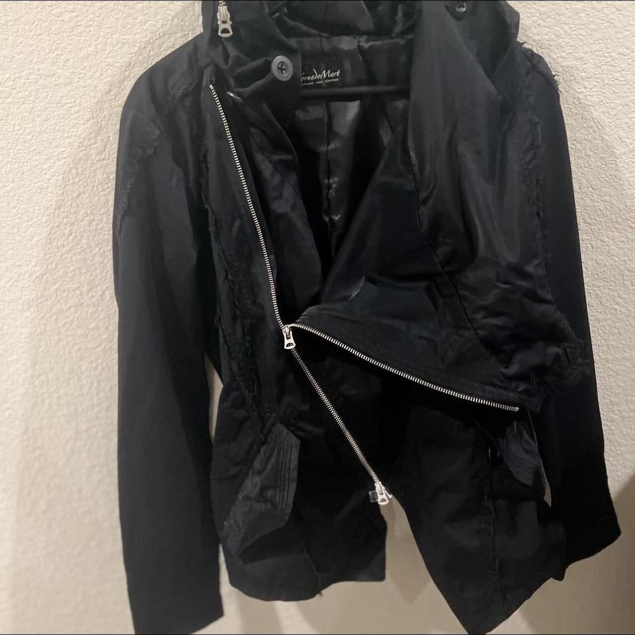 Tornado mart asymmetrical jacket Double zipper... - Depop