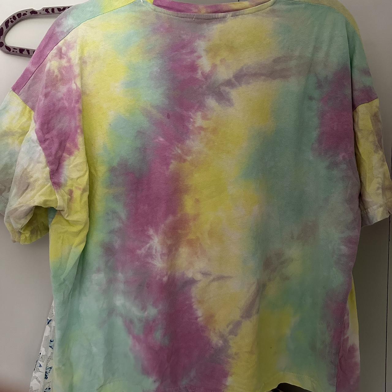 pastel tie dye t shirt 100% cotton Would fit sizes - Depop