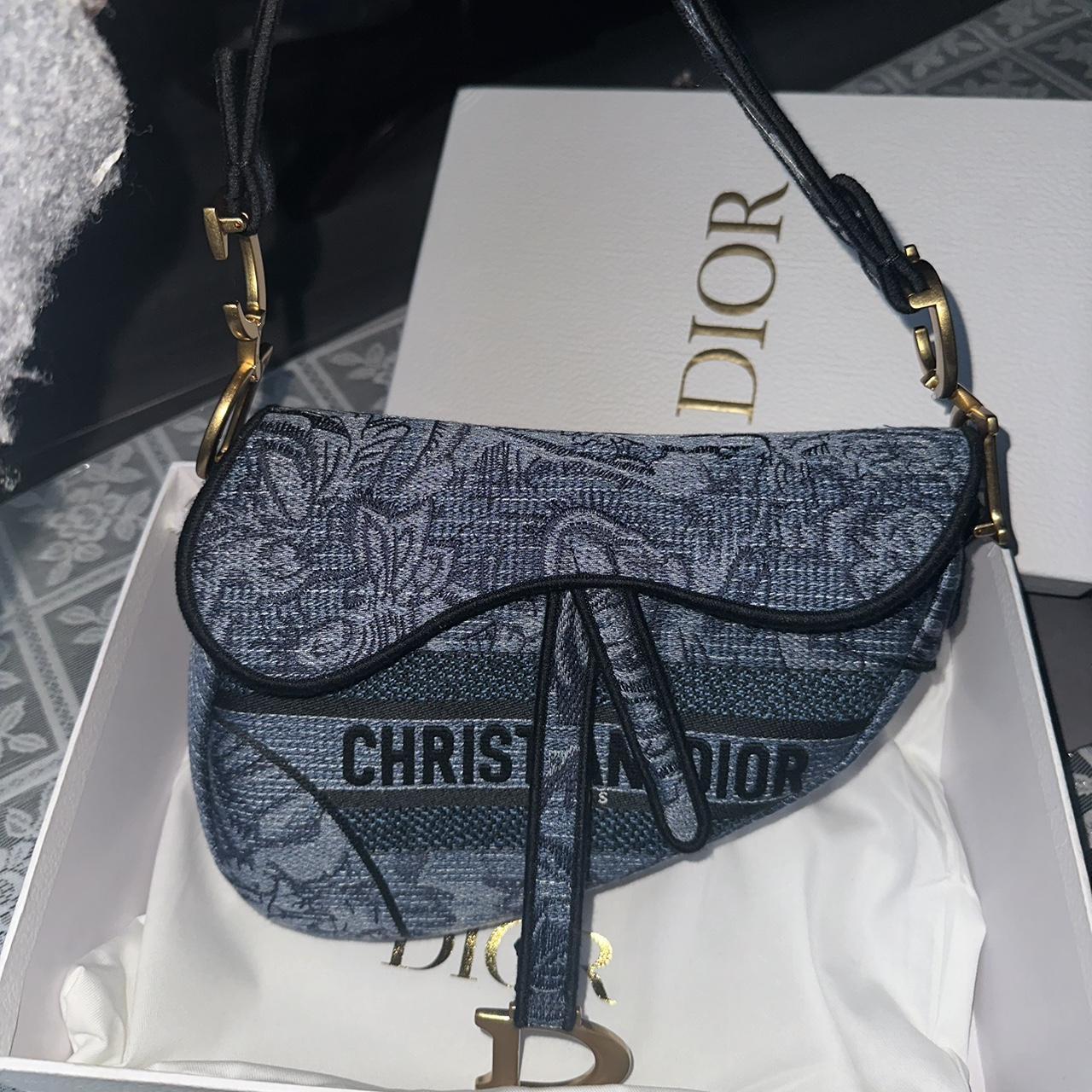 Dior navy 2025 saddle bag