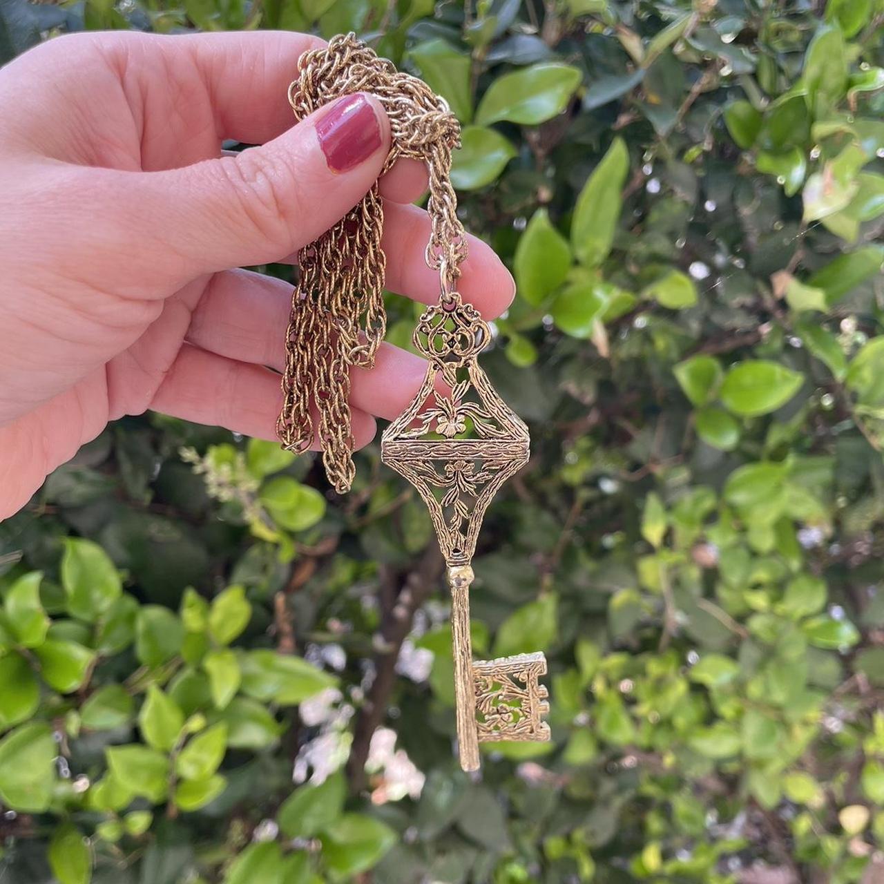 Medium Antique Skeleton Key Necklace