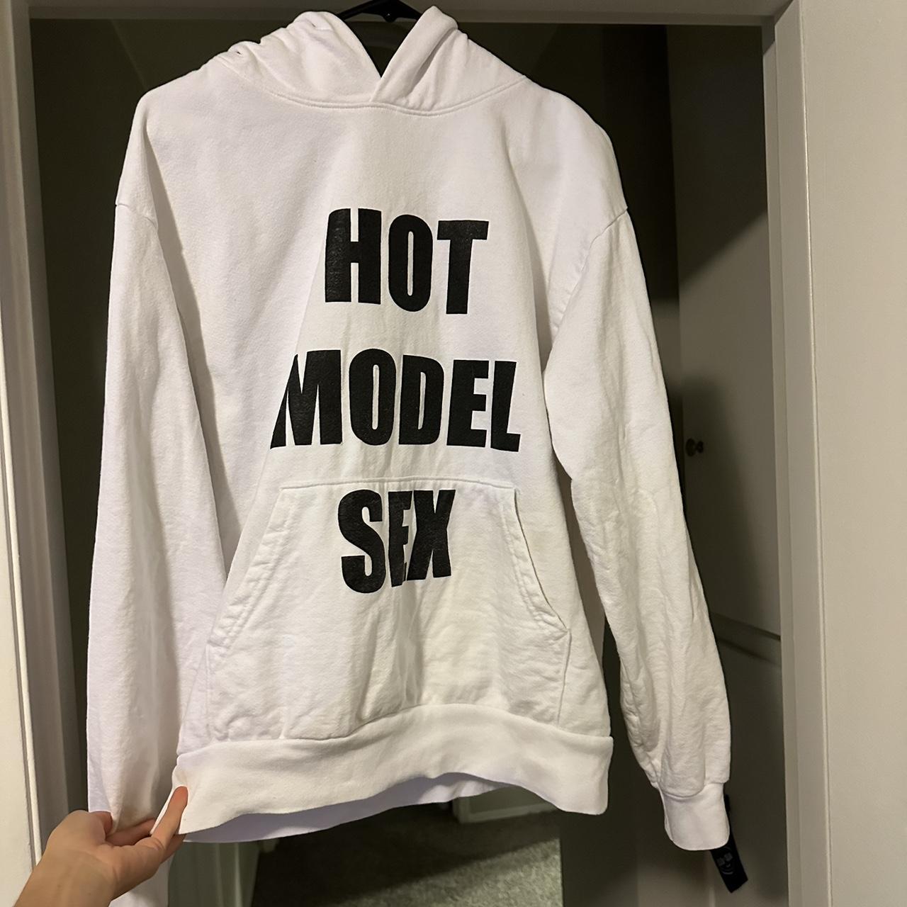 Hot Model Sex Hoodie (White/Medium) , -Really good...