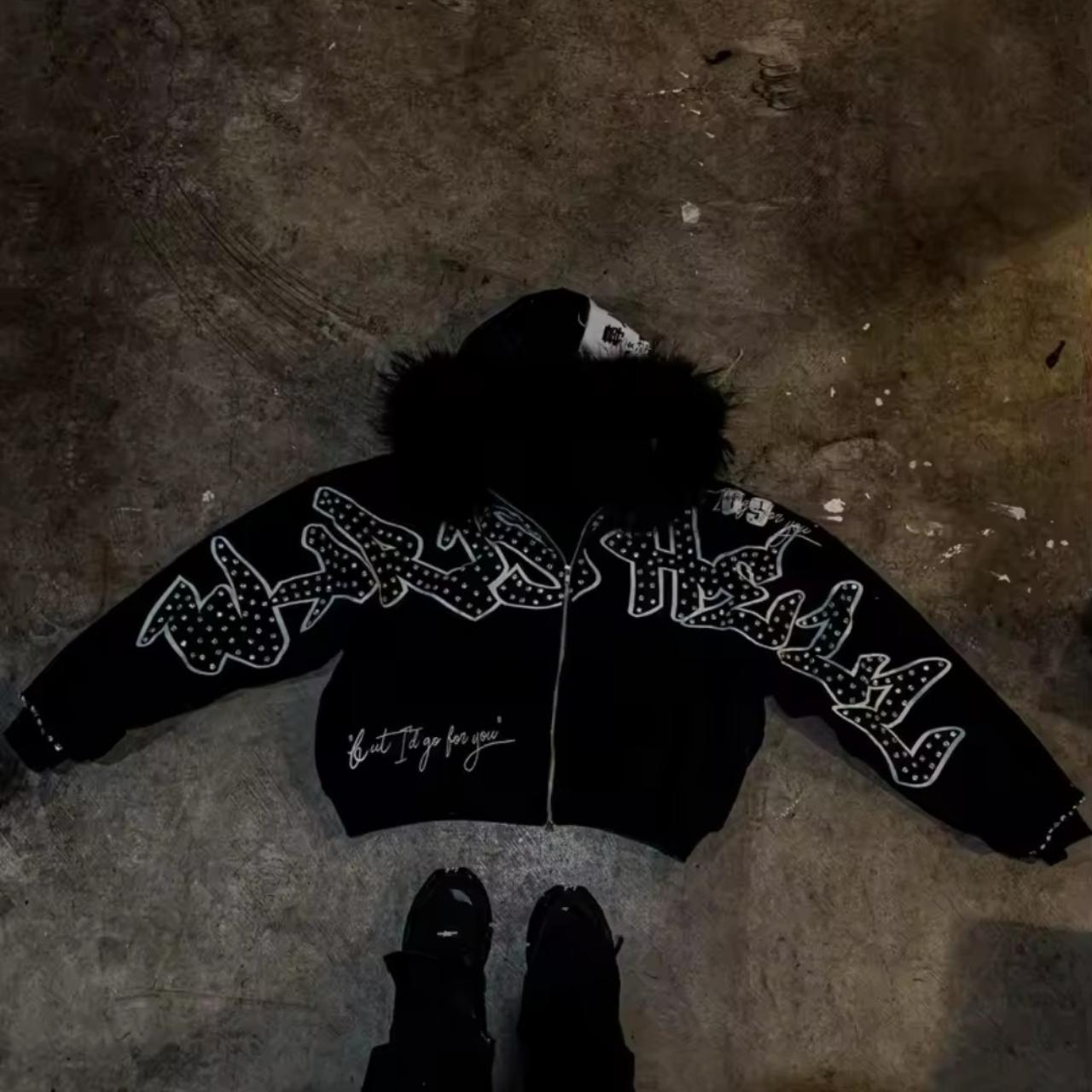 Y2k fur-jacket - Depop