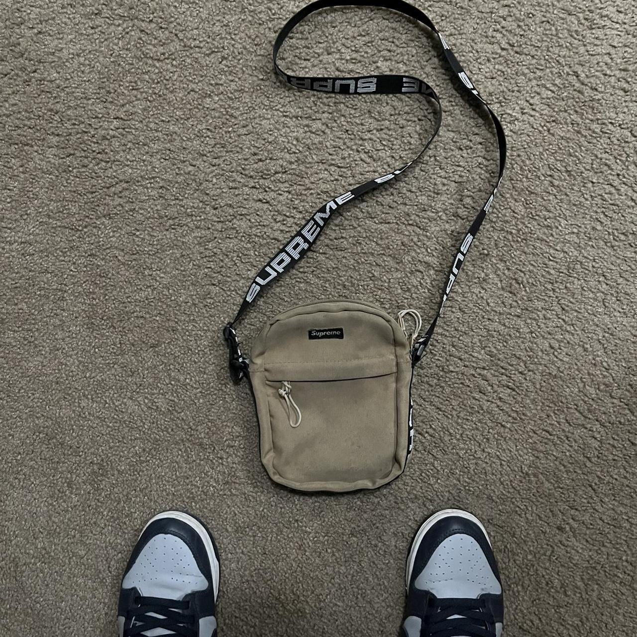 Khaki supreme shoulder discount bag