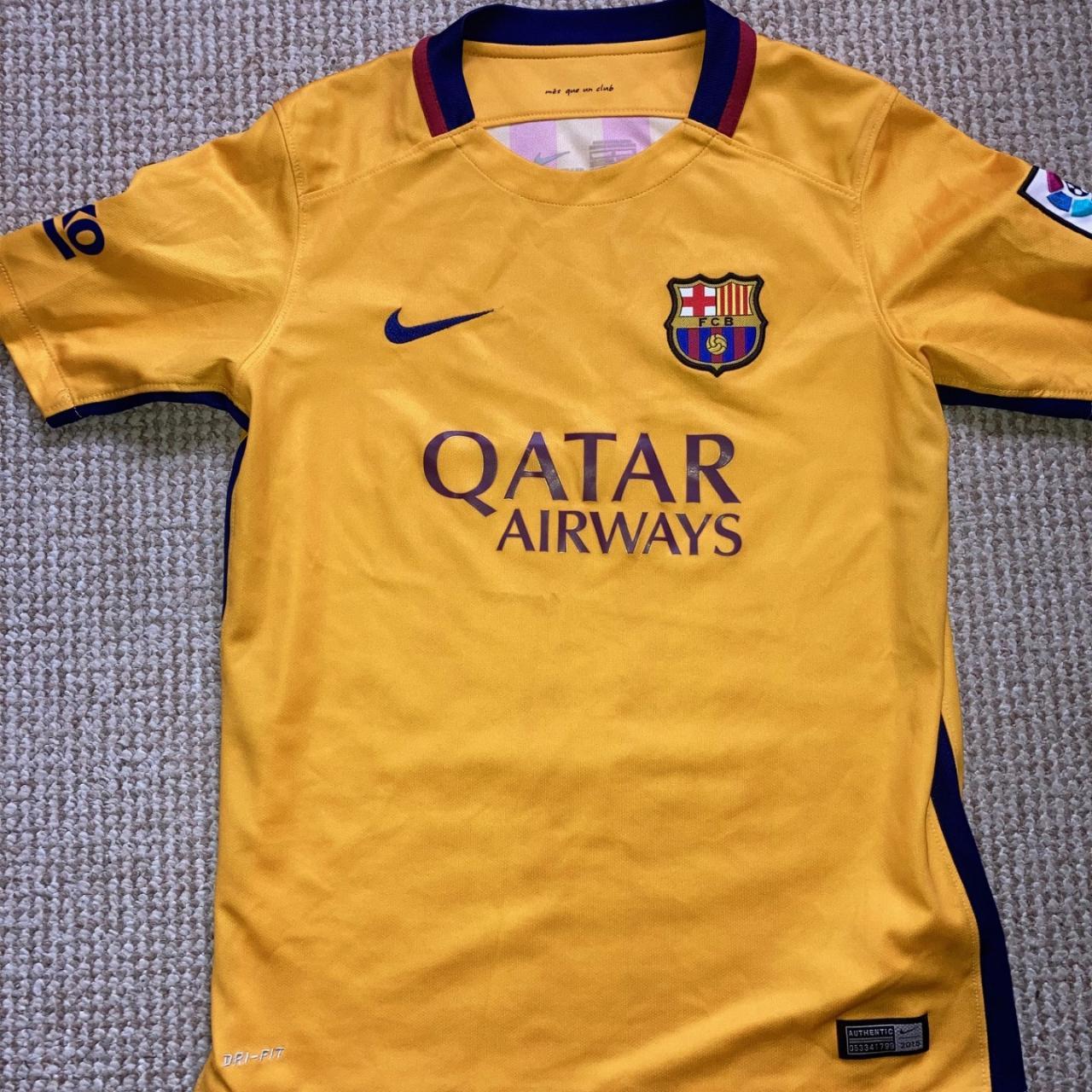 Barcelona FC Football Shirt 2015/16 Nike Top... - Depop