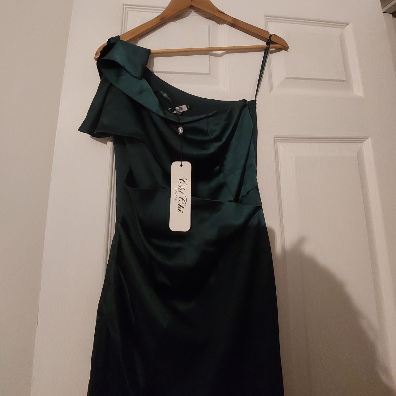 Chichi London one shoulder wrap front occasion Depop