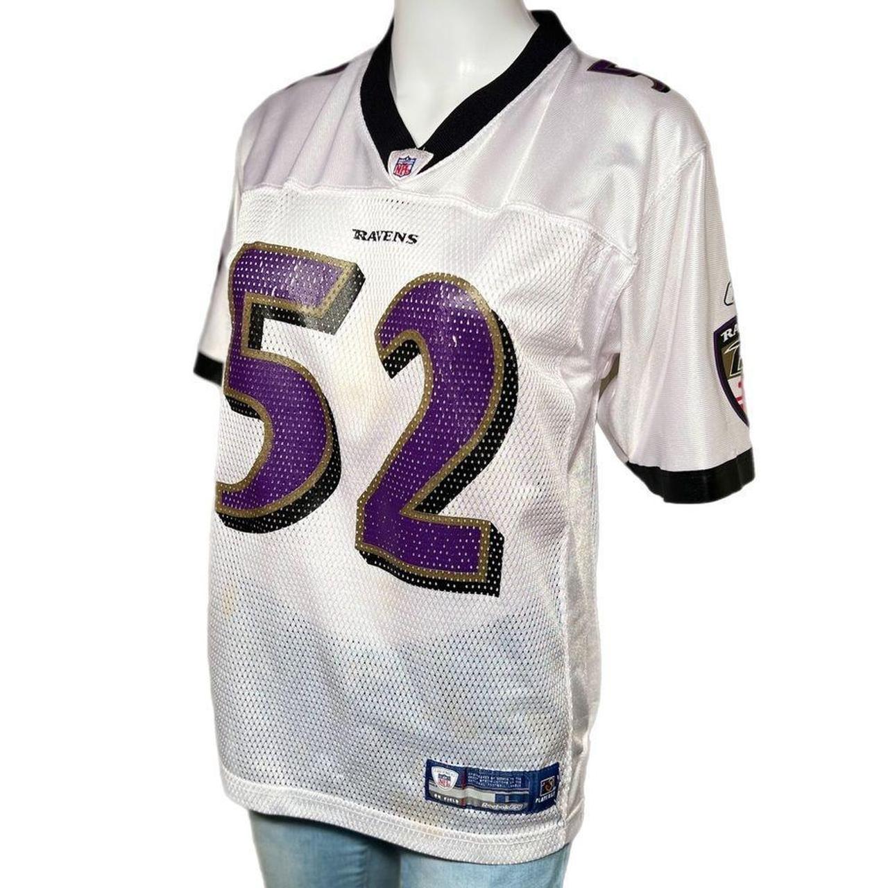 Ray Lewis Baltimore Ravens White Football Jersey - Depop