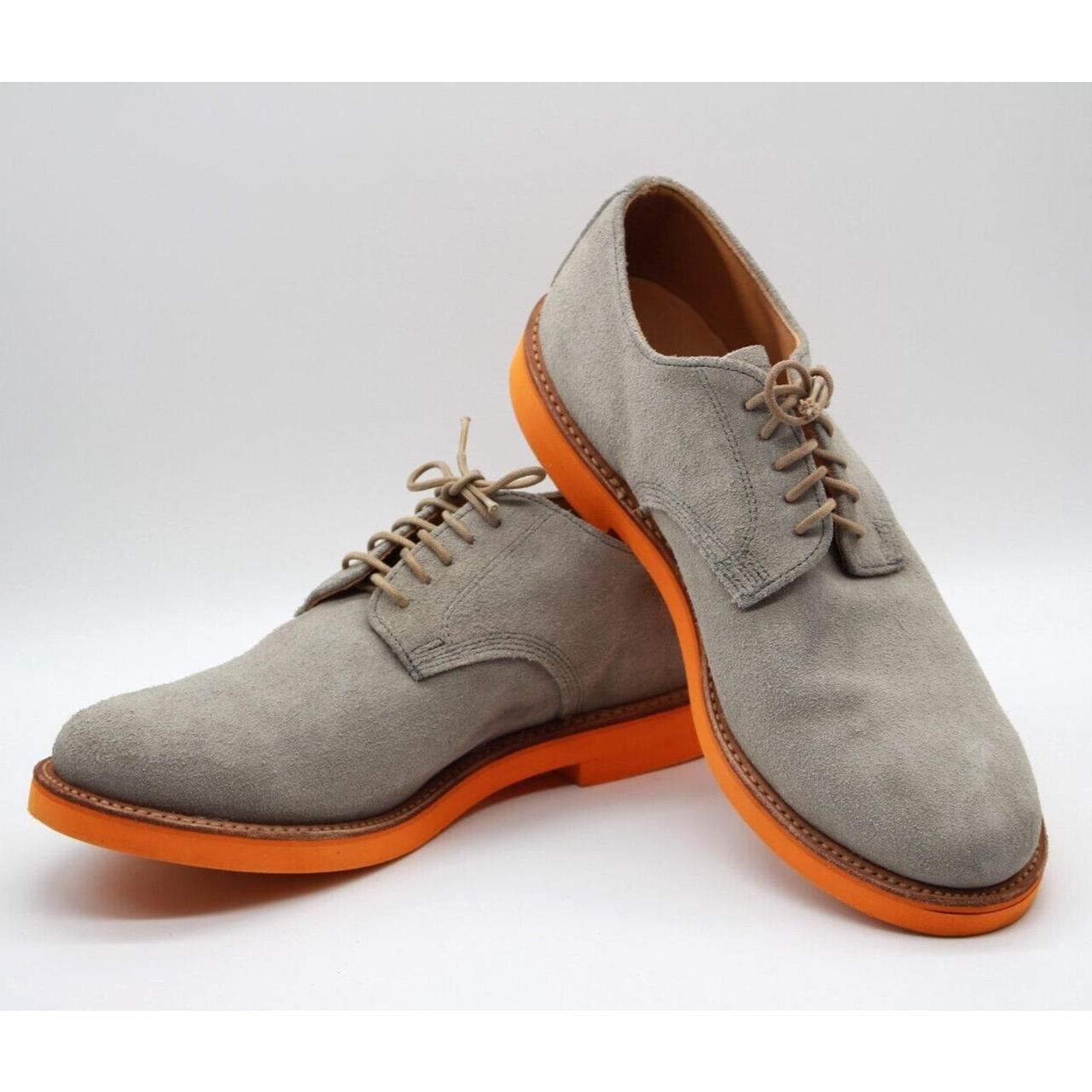 Mens grey best sale suede oxford shoes