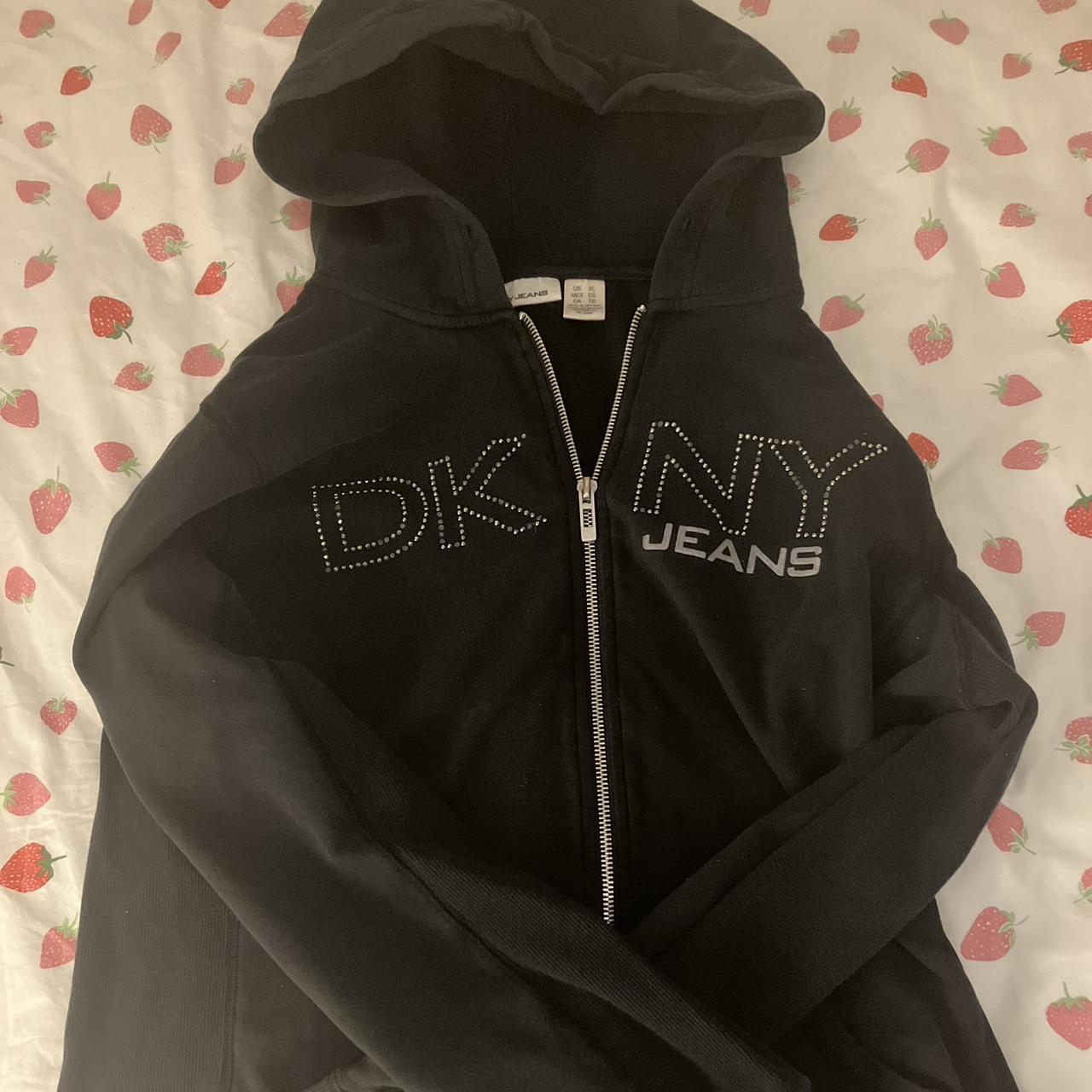 Dkny black outlet hoodie