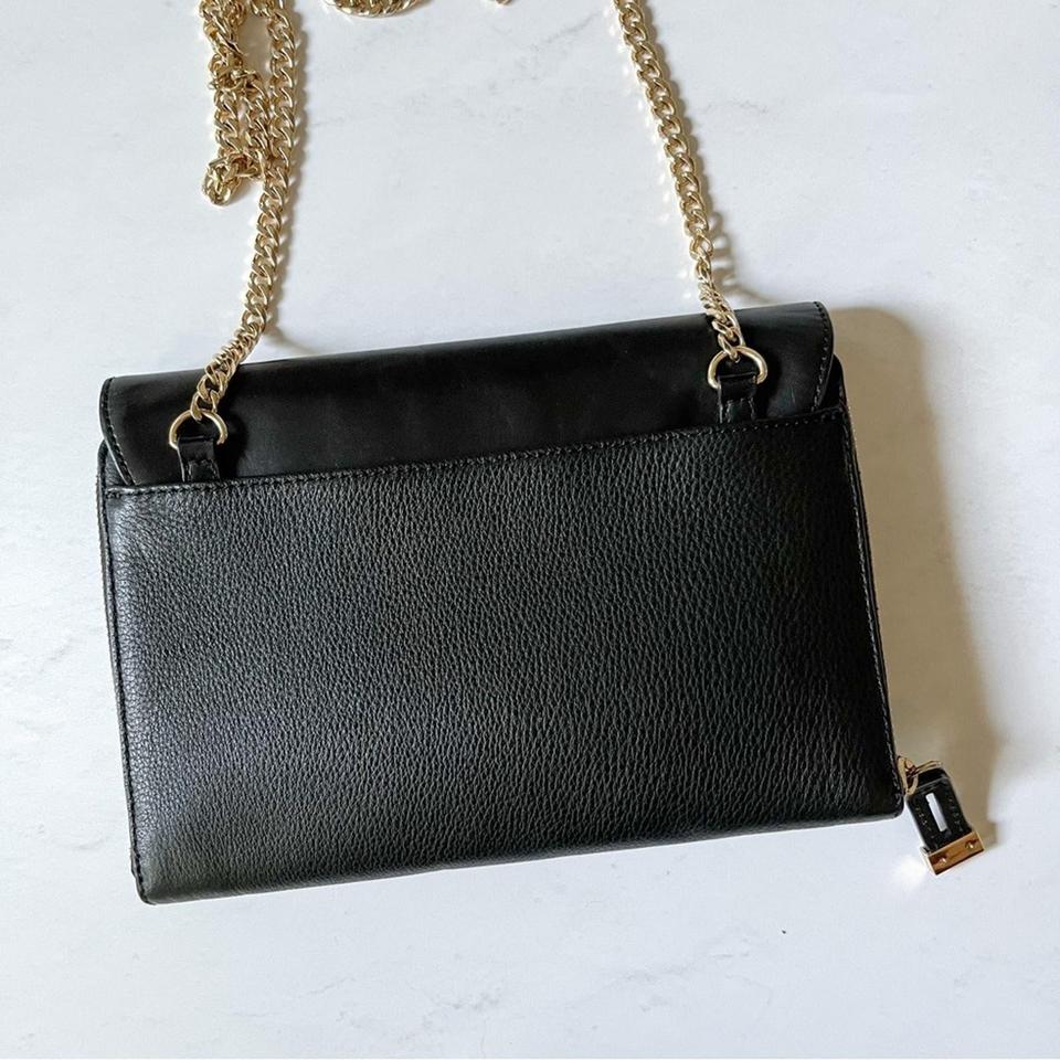 Vince Camuto oversized doble sided black and hotsell gold clutch