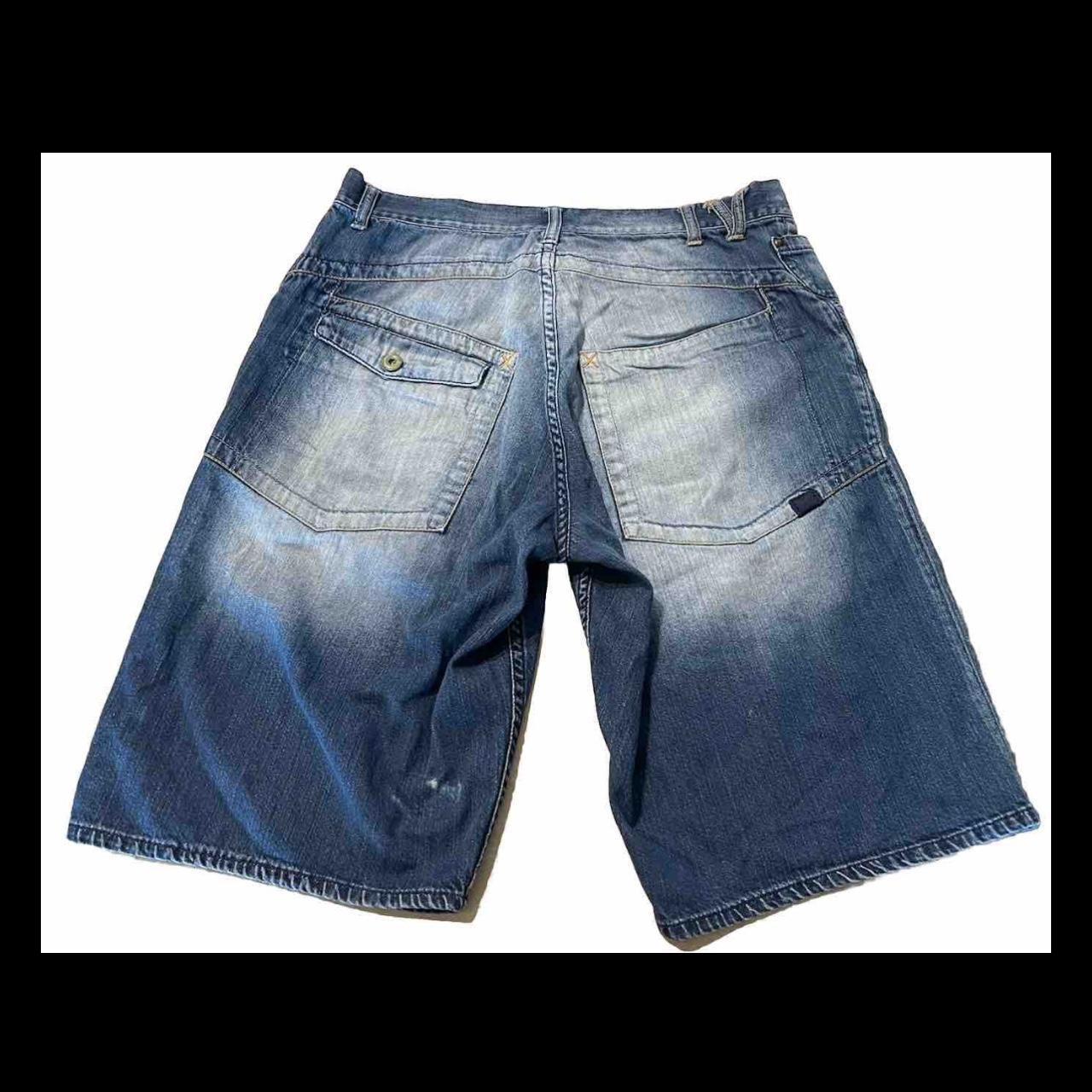 Nike Air Jordan Vintage 90s Denim Long Jean Shorts | Depop