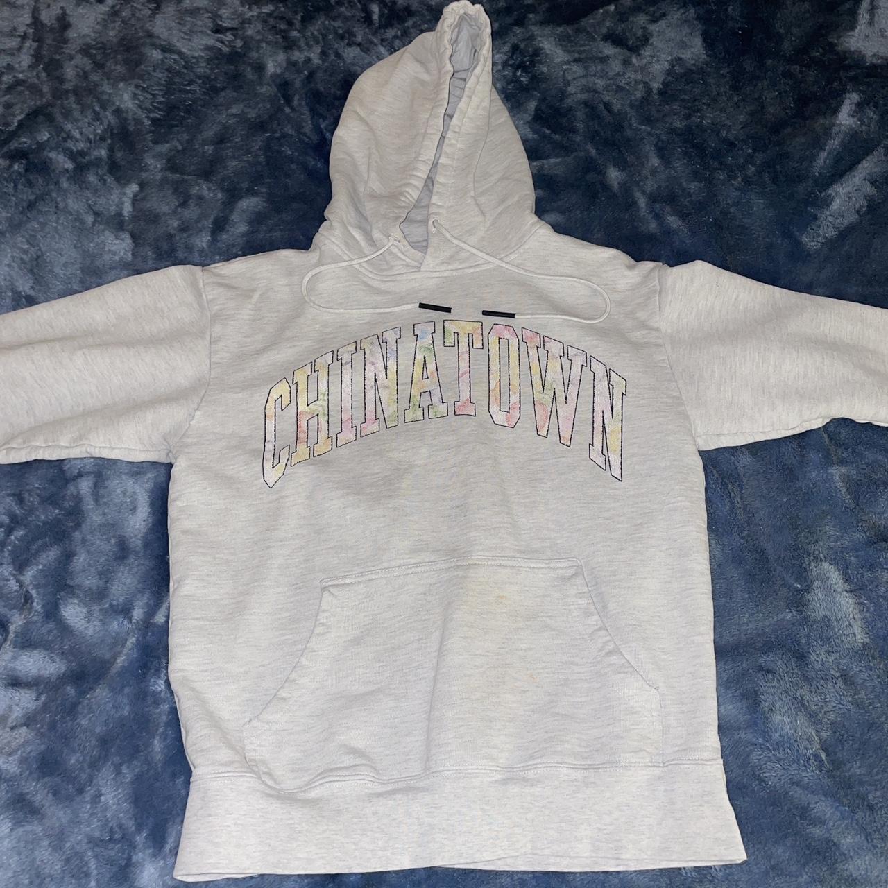 Grey Chinatown Hoodie Size Small THROW