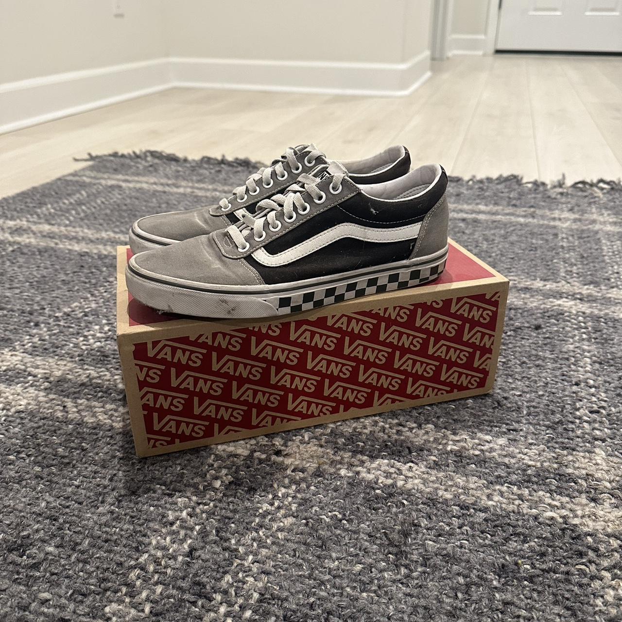 Vans Ward Checker Tape size 9 Barely worn Depop