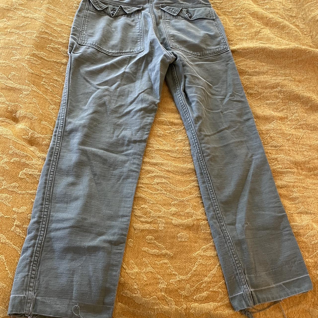 Army green cargo pants LV Hand-stamped in Los - Depop