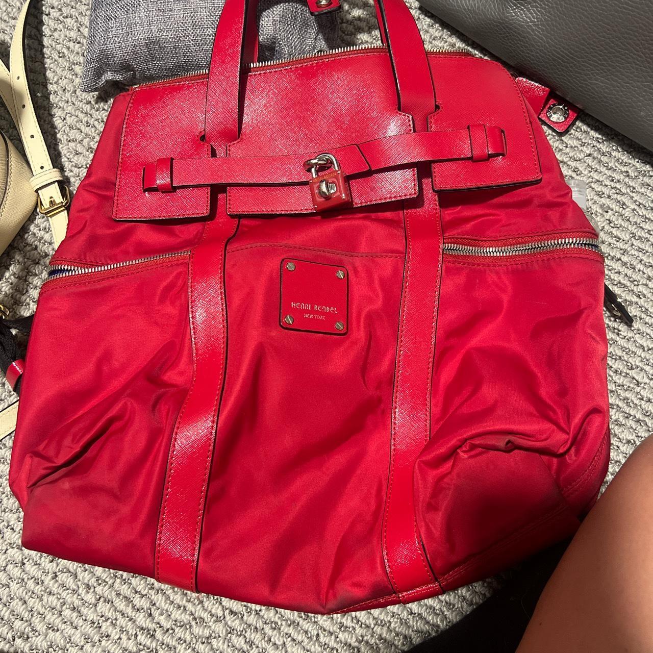 Henri bendel shop red backpack