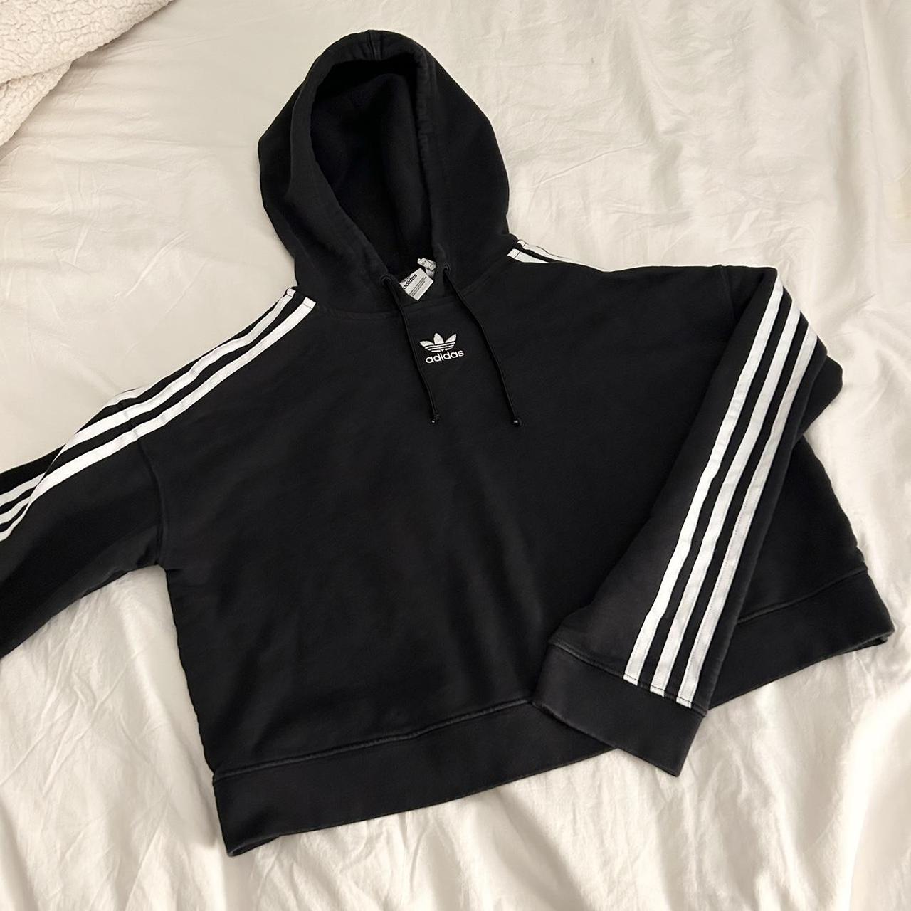 Adidas cropped sweatshirt shop sale